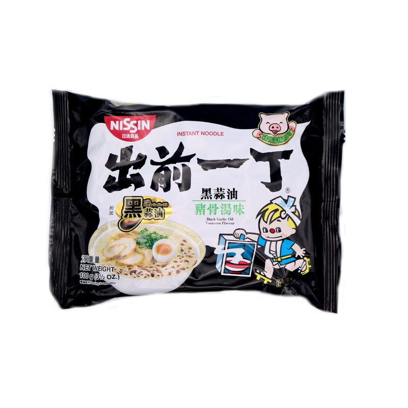 Nissin Instant Noodles Black Garlic Oil Tonkotsu Flavour 100g | Tuk Tuk Mart