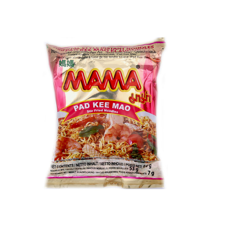 Mama Pad Kee Mao Stir Fried Noodles 60g | Tuk Tuk Mart