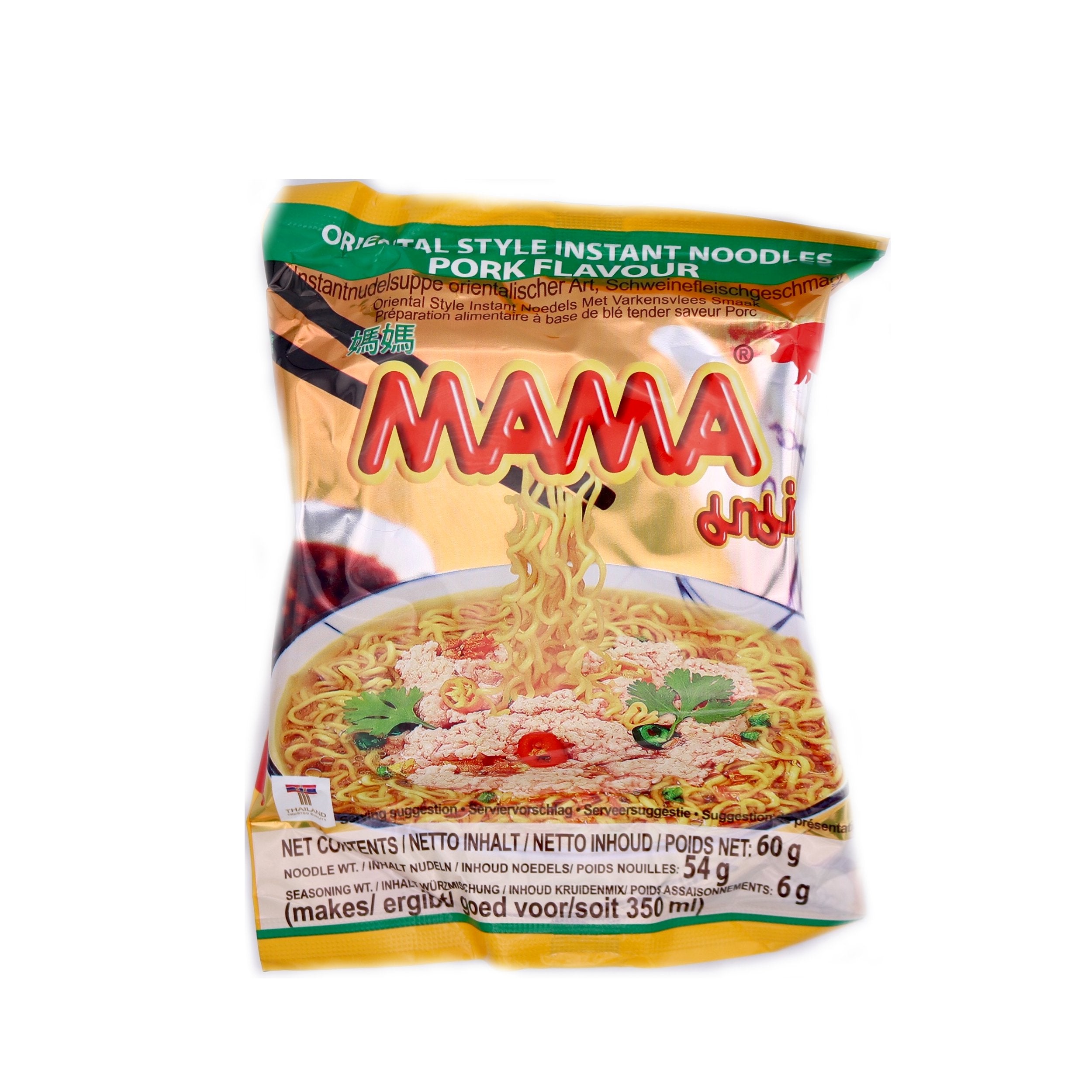 Mama Instant Noodles, Oriental Style, Pork Flavour, Jumbo Pack