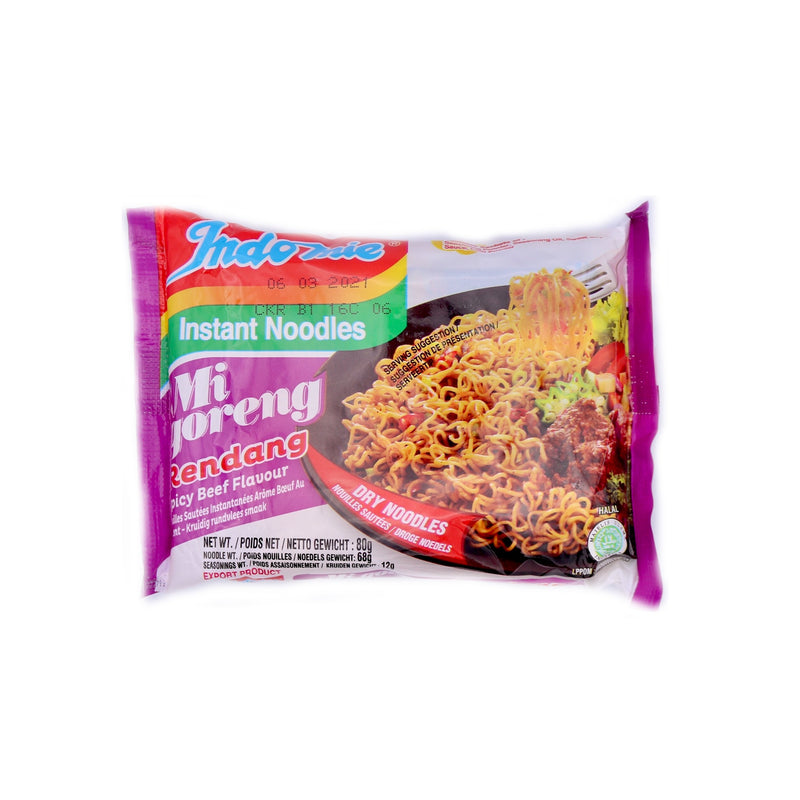 Indomie Instant Noodles Mi Goreng Rendang Spicy Beef Flavour 80g | Tuk Tuk Mart