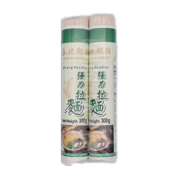 Chunsi Strong Noodles 600g 强力拉麵  (2X300g) | Tuk Tuk Mart