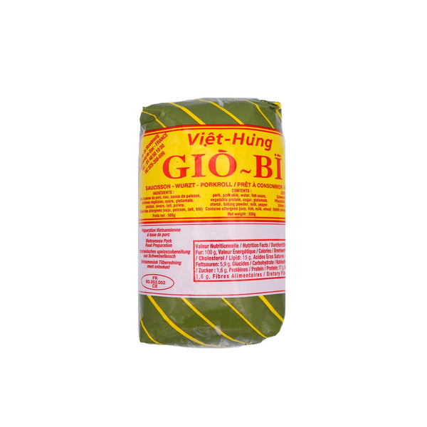 Viet Hung Pork Roll with Skin (Cha Bi) 500g | Tuk Tuk Mart