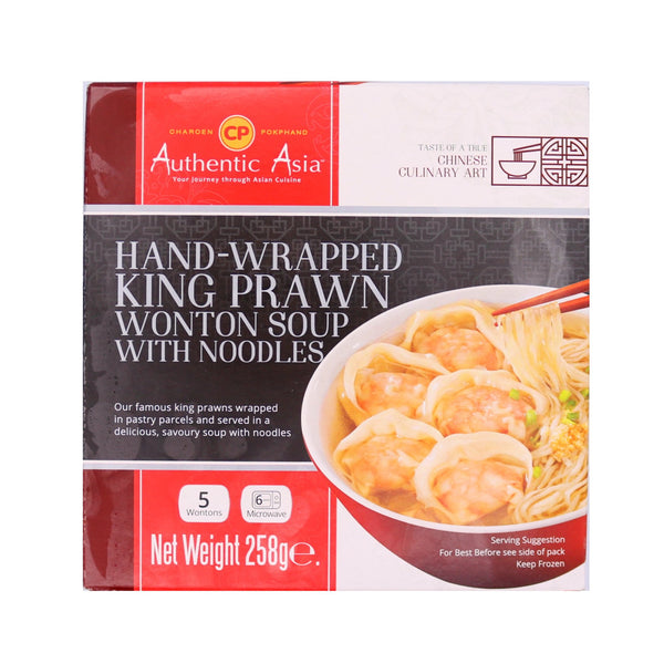 Authentic Asia Hand-Wrapped King Prawn Wonton Soup with Noodles微波爐即食雲吞麵 258g (Frozen) | Tuk Tuk Mart