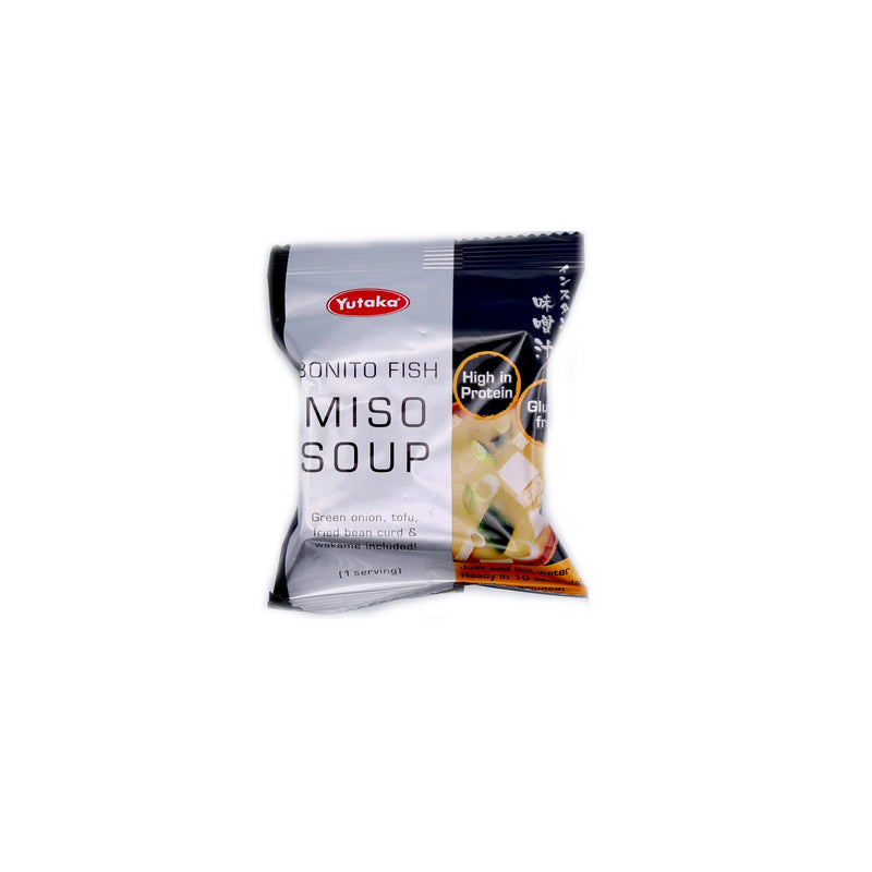 Yutaka Bonito Fish Miso Soup (1 Serving with Green onion, Tofu, Fried Bean Curd and Wakame toppings included) 7.5g | Tuk Tuk Mart