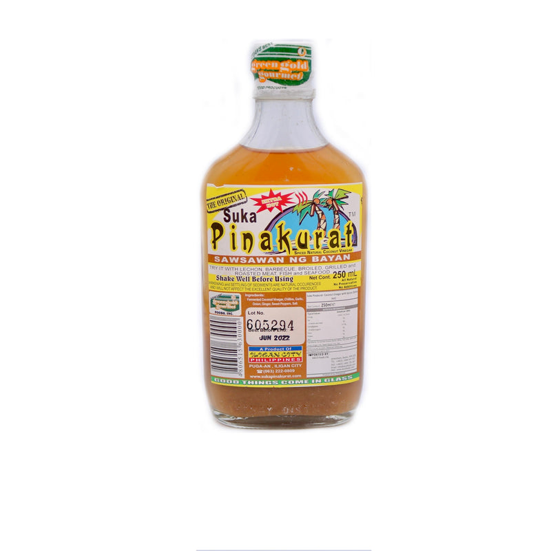 Green Gold Gourmet Original Extra Hot Suka Pinakurat (Sawsawan Ng Bayan) 250ml | Tuk Tuk Mart
