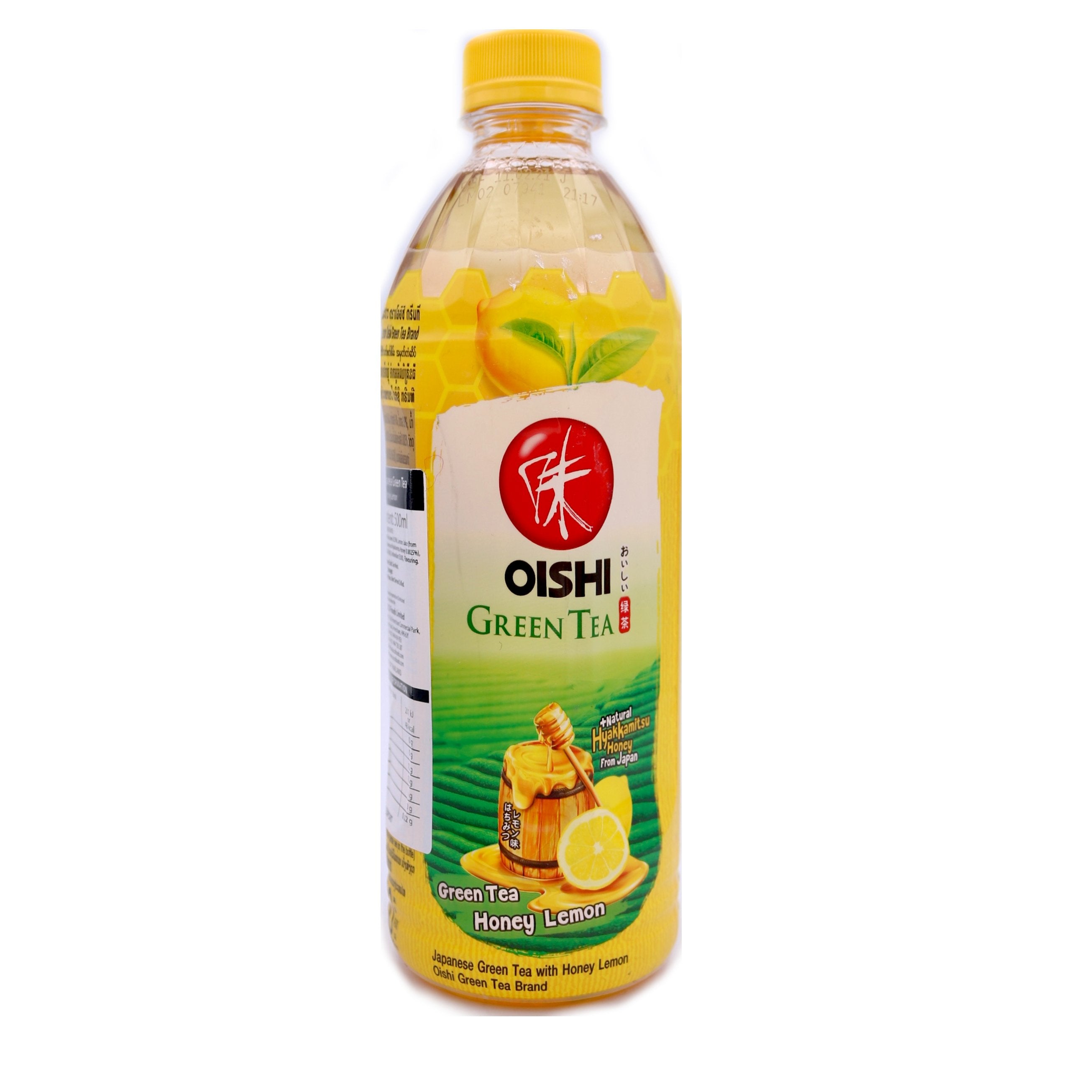 Oishi Green Tea with Honey Lemon 500ml - Tuk Tuk Mart