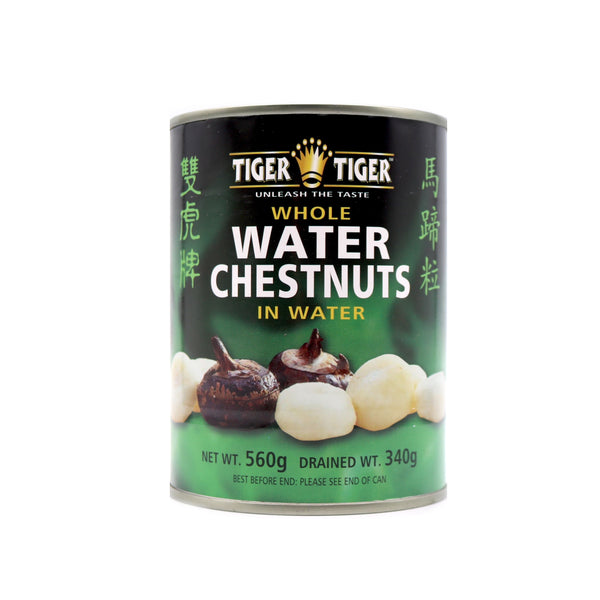 Tiger Tiger Whole Water Chestnuts in Water 560g | Tuk Tuk Mart
