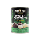 Tiger Tiger Whole Water Chestnuts in Water 560g | Tuk Tuk Mart