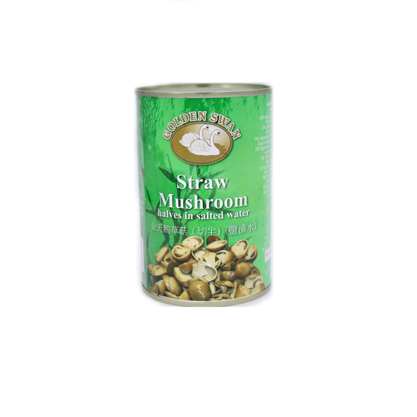Golden Swan Straw Mushroom halves (in salted water) 425g | Tuk Tuk Mart