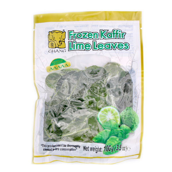 Chang Frozen Kaffir Lime Leaves 雪藏 檸檬葉葉 100g (Frozen) | Tuk Tuk Mart