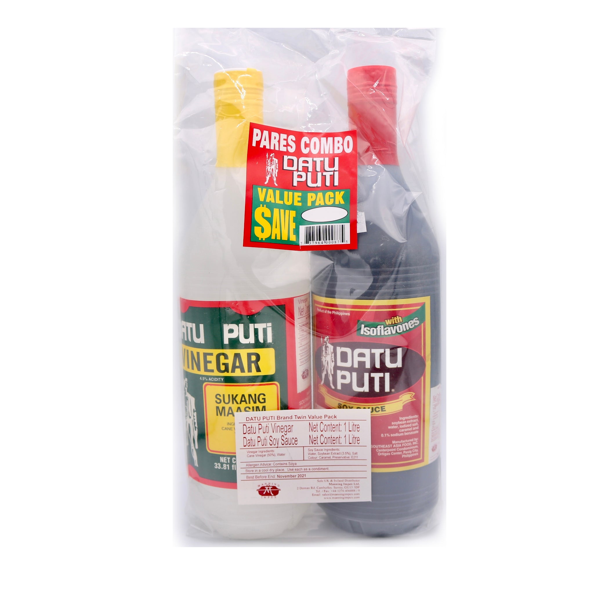 Datu Puti Box Datu Puti Vinegar and Soy Sauce Value Pack – Tuk Tuk Mart
