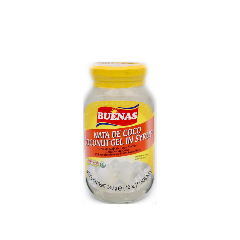 Buenas Nata De Coco Coconut Gel in Syrup 340g | Tuk Tuk Mart