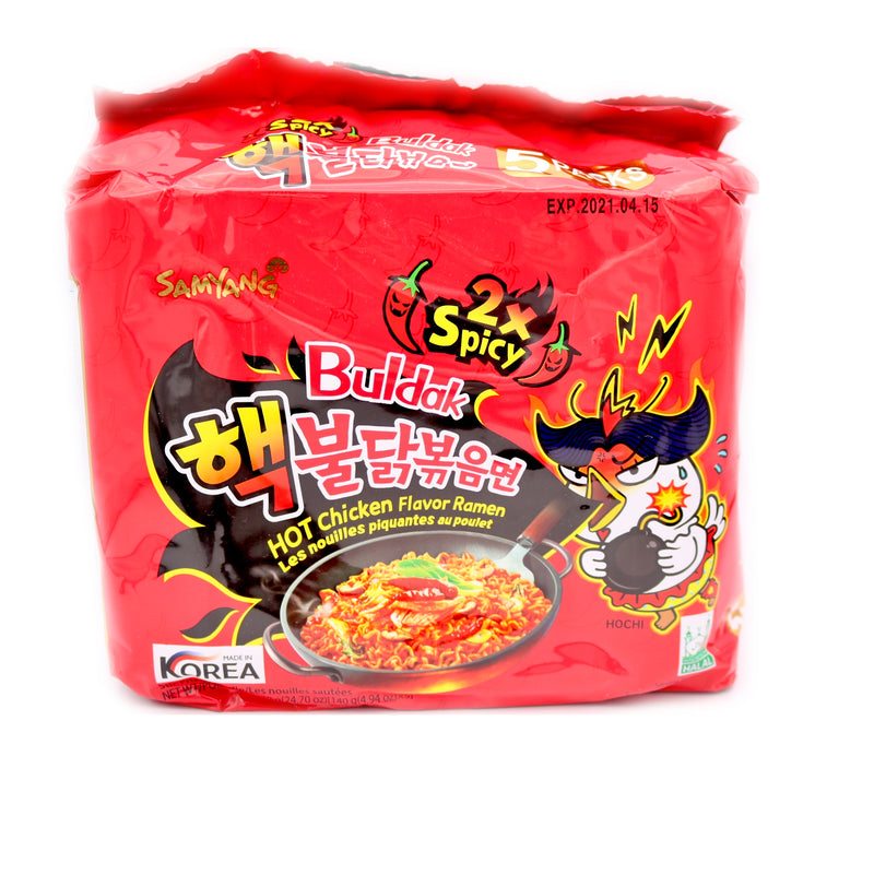 Samyang Buldak 2x Spicy Hot Chicken Flavour Ramen 700g (5x140g) | Tuk Tuk Mart