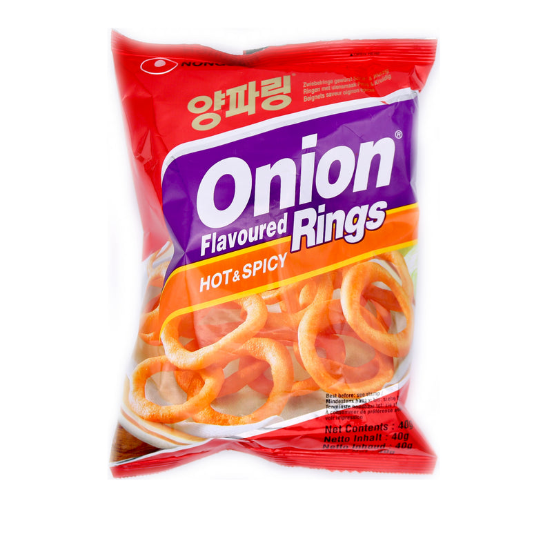 Nongshim Hot and Spicy Onion Rings 40g | Tuk Tuk Mart