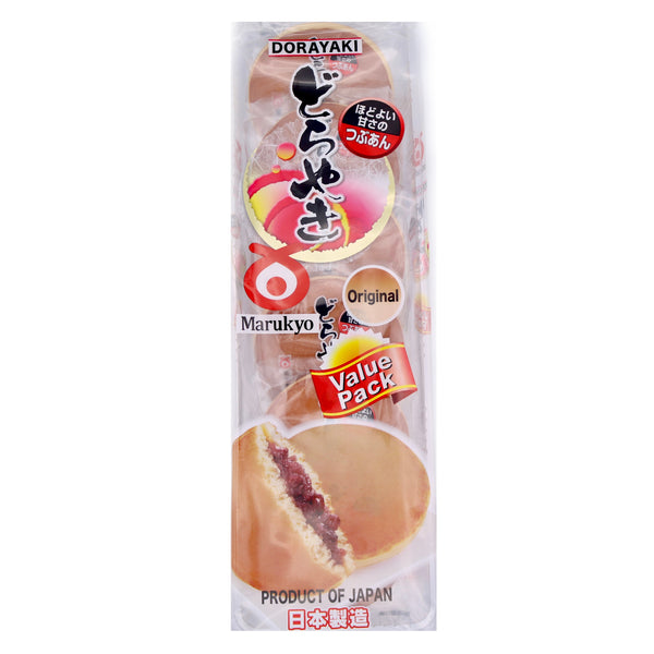 Marukyo Sweet Whole Adzuki Bean Jam Dorayaki Pancakes 320g (6x53g) | Tuk Tuk Mart