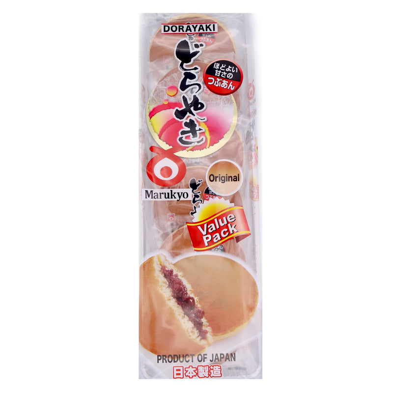 Marukyo Sweet Whole Adzuki Bean Jam Dorayaki Pancakes 320g (6x53g) | Tuk Tuk Mart