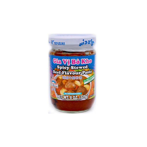 Por Kwan Spicy Stewed Beef Flavour Paste 225g | Tuk Tuk Mart