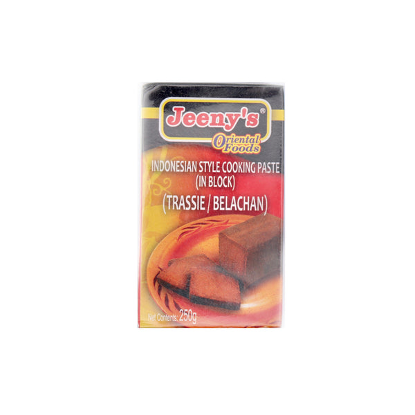 Jeeny's Indonesian Style Cooking Paste (Block) (Trassie/Belachan) 250g | Tuk Tuk Mart