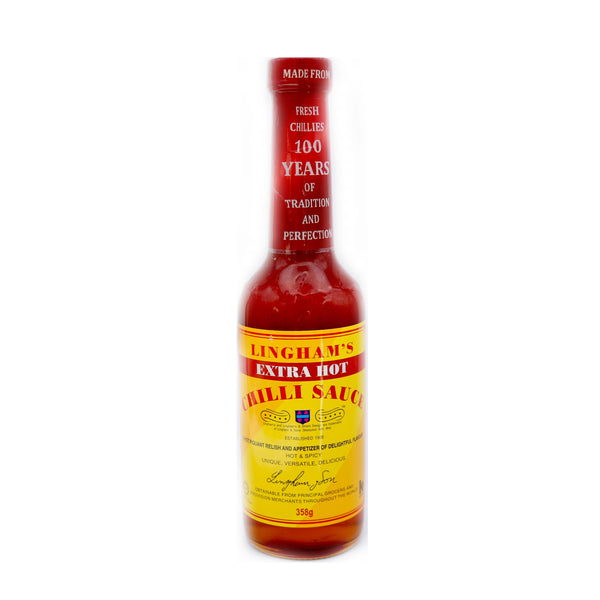 Lingham's Extra Hot Chilli Sauce 358g | Tuk Tuk Mart