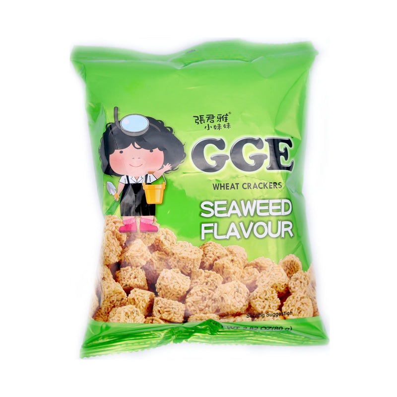 Wei Lih GGE Wheat Crackers Seaweed Flavour (Ramen Snack) 80g | Tuk Tuk Mart