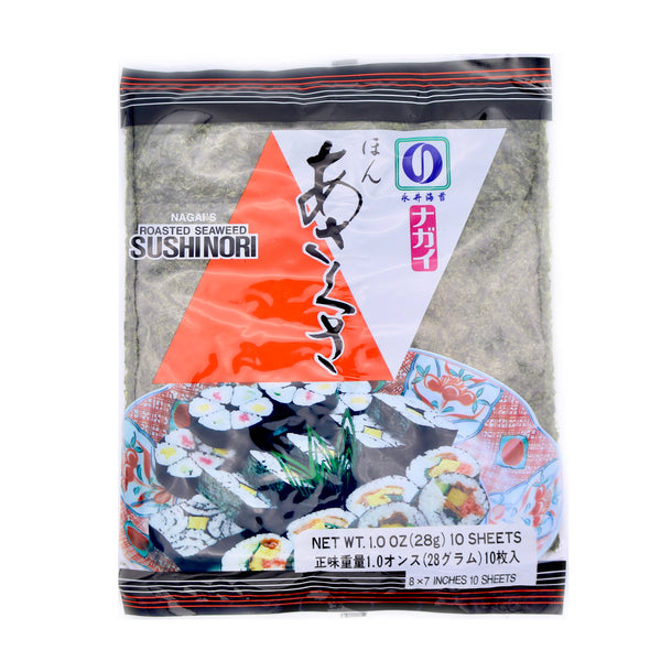 Nagai's Roasted Seaweed Sushinori (Red) (10 Sheets) 28g | Tuk Tuk Mart
