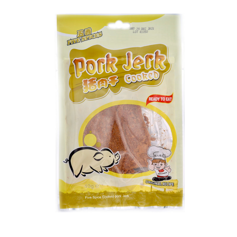 Advance Food Five Spices Pork Jerky (Cooked Pork) 40g | Tuk Tuk Mart