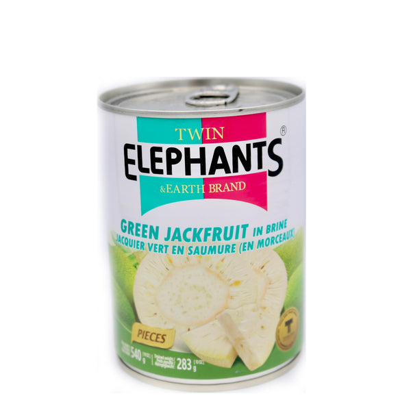 Twin Elephants Green Jackfruit In Brine 540g | Tuk Tuk Mart