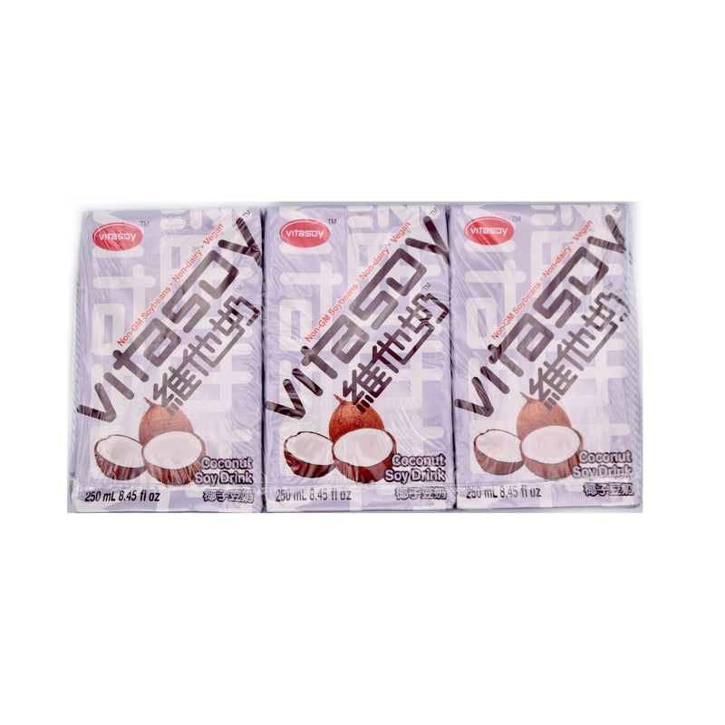 Vita Vitasoy Coconut Soy Drink (Pack of 6) 1500ml (6x250ml) | Tuk Tuk Mart