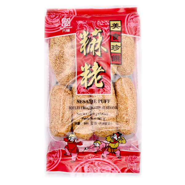 Six Fortune White Sesame Puff 160g | Tuk Tuk Mart
