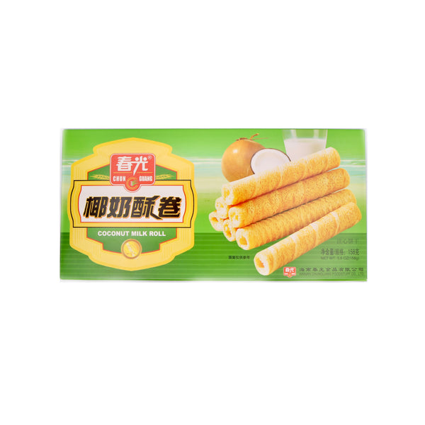 Chun Guang Coconut Milk Biscuit Roll 158g | Tuk Tuk Mart