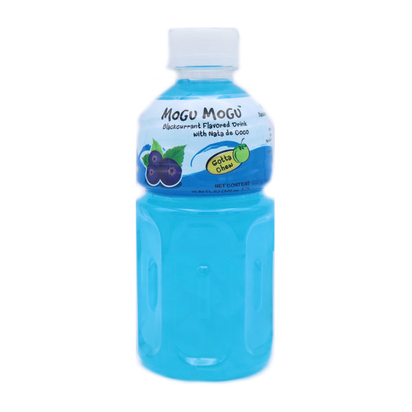 Mogu Mogu Blackcurrant Flavoured Drink with Nata De Coco (Coconut Gel) 320ml | Tuk Tuk Mart