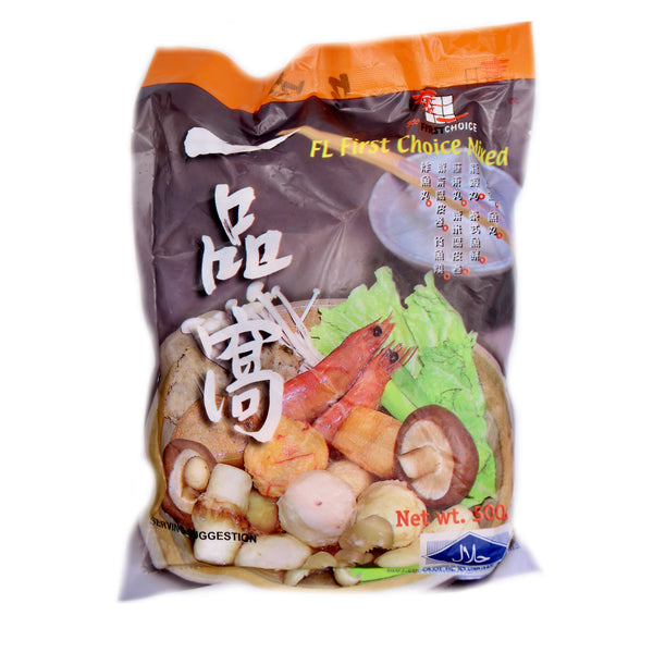 First Choice Mixed Hotpot Ingredients 500g (Frozen) | Tuk Tuk Mart