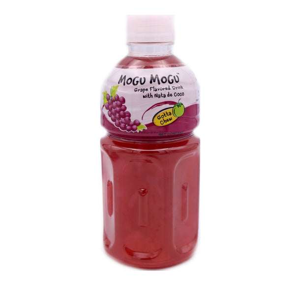 Mogu Mogu Grape Flavoured Drink with Nata de Coco 320ml | Tuk Tuk Mart