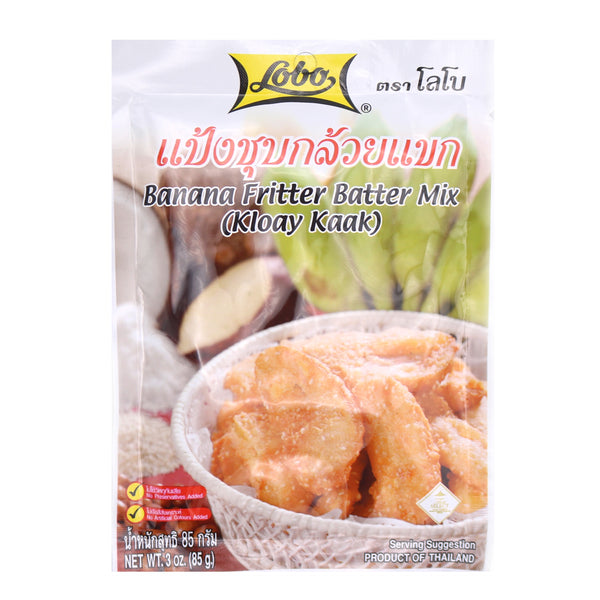 Lobo Banana Fritter Batter Mix (Kloay Kaak) 85g | Tuk Tuk Mart
