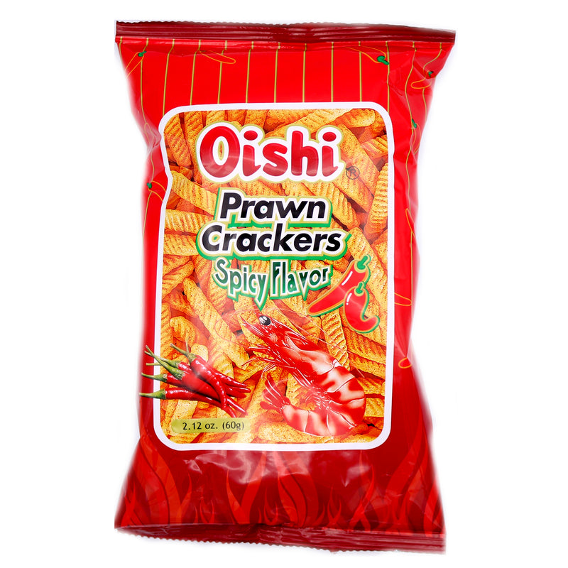 Oishi Spicy Prawn Crackers 60g | Tuk Tuk Mart