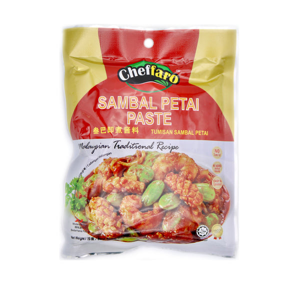 Cheffaro Sambal Petai Paste 200g | Tuk Tuk Mart