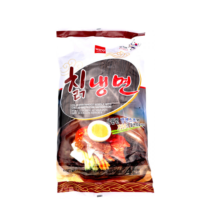 Wang Korea Cold Arrowroot Noodles with Chilled Broth (Chik Naengmyeon) 624g (4 Servings) | Tuk Tuk Mart