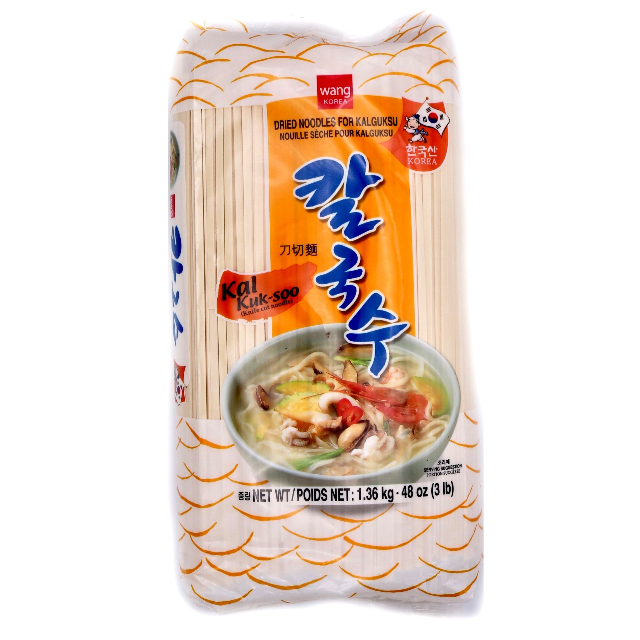Wang Korea Knife-Cut Noodles for Kalguksu 1.36kg - Tuk Tuk Mart