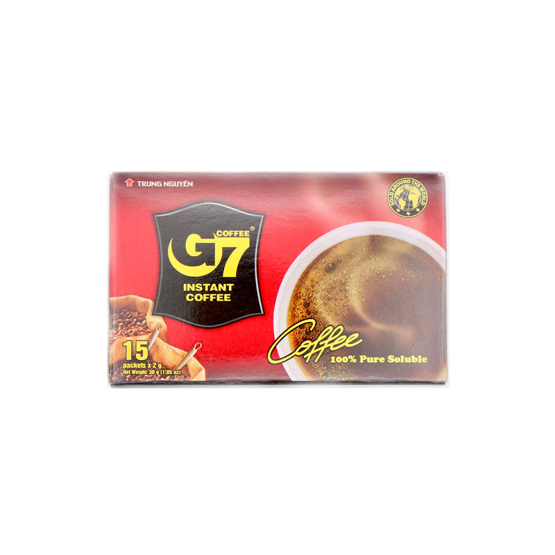 Trung Nguyen G7 Pure Black Instant Coffee 30g (15x2g) | Tuk Tuk Mart