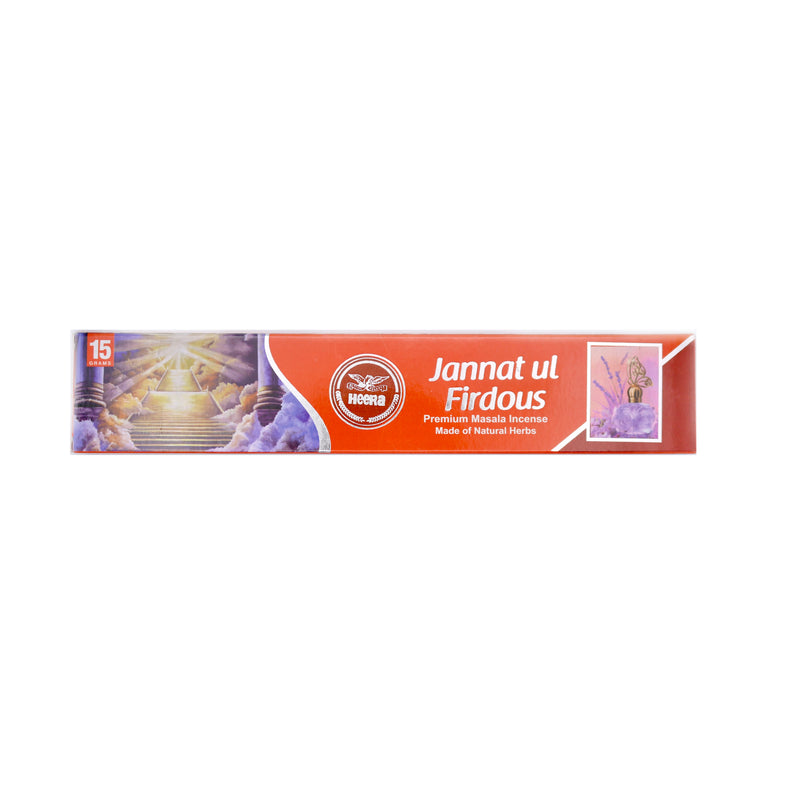 Heera Jannat ul Firdous Incense Stick (Premium Masala Incense) 15g | Tuk Tuk Mart