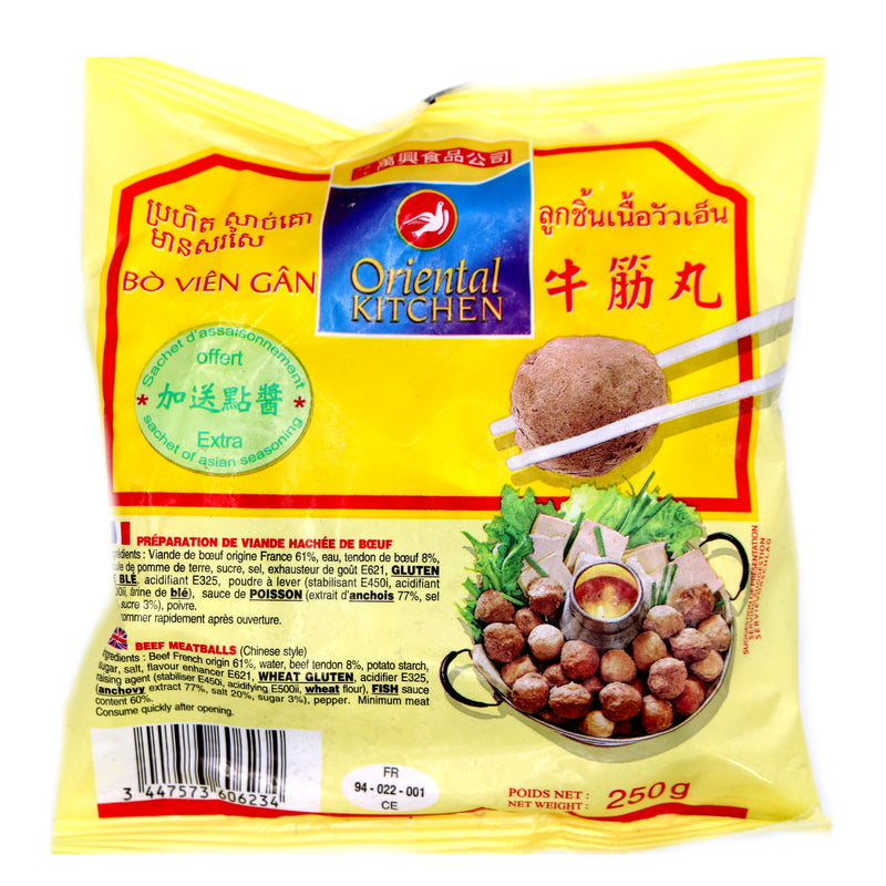 Oriental Kitchen Beef Meatballs Chinese Style 250g (Frozen) | Tuk Tuk Mart