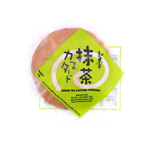 Wagashi Green Tea Custard Dorayaki 75g (Frozen) | Tuk Tuk Mart