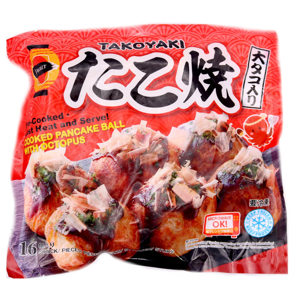 J-Basket Takoyaki - Cooked Pancake Ball With Octopus 16 Pieces 480g (Frozen) | Tuk Tuk Mart
