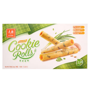 Eulong Green Onion Cookie Rolls 150g - Tuk Tuk Mart