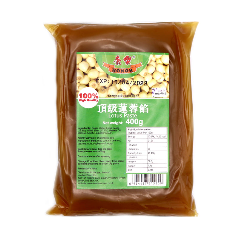 Honor Lotus Paste 400g - Tuk Tuk Mart