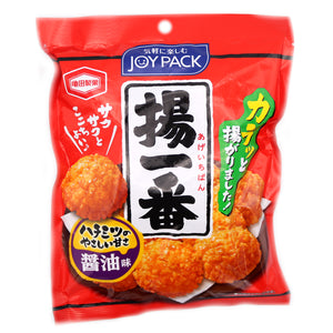 Kameda Joy Pack Age Ichiban Rice Cracker Shoyu Flavour 76g - Tuk Tuk Mart