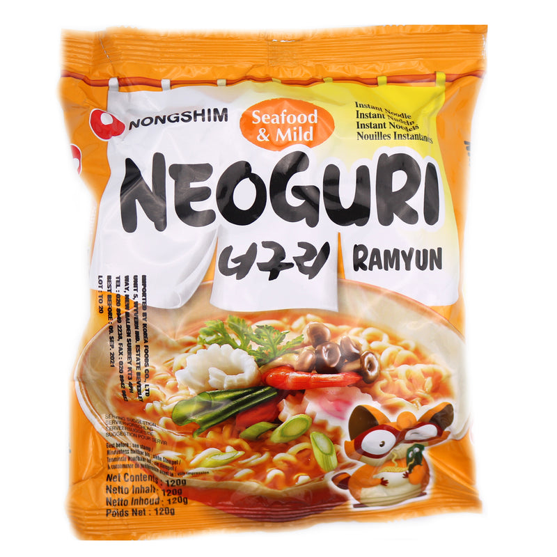 Nongshim Neoguri Seafood Mild Instant Ramen Noodle 120g - Tuk Tuk Mart