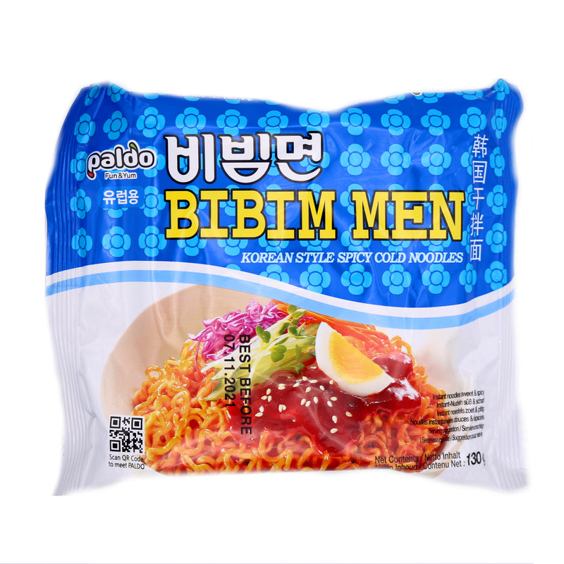 Paldo Bibim Men (Korean Style Spicy Cold Noodles) 130g - Tuk Tuk Mart