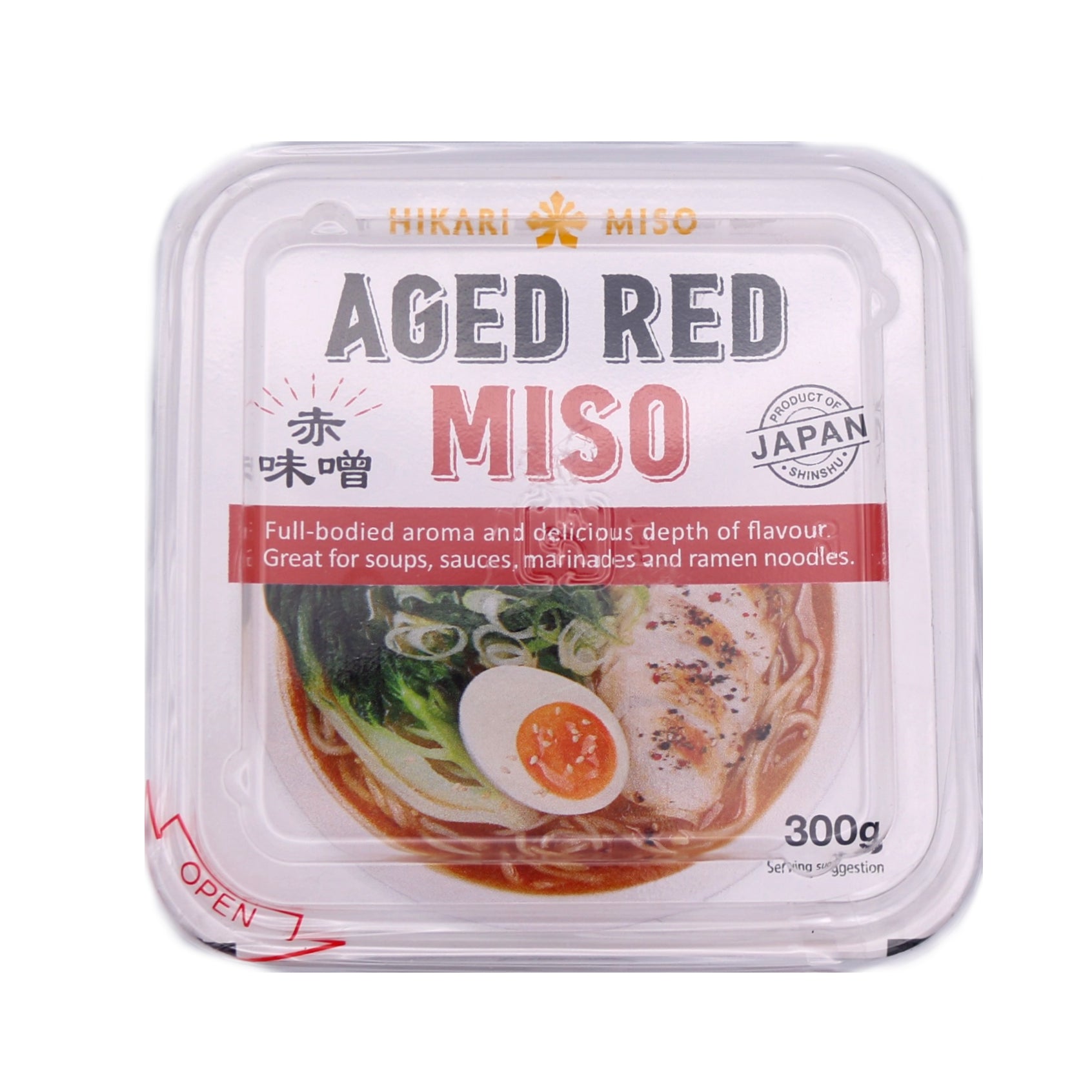 Miso rouge vieilli en pot 300g Hikari Miso