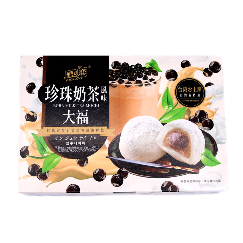Yuki & Love Boba Milk Tea Mochi 180g (6 pieces) - Tuk Tuk Mart
